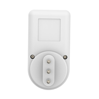 WATTSAVE Moniteur de consommation d'énergie domestique monophasé avec écran LCD, compteur de puissance IP22, 230V 16A, 1 prise, garantie 12 mois, prise CE