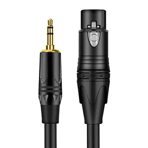 Xlr 3-pin để 3.5mm cáp không cân bằng 3.5 để XLR Nam Nữ Stereo Microphone Cáp âm thanh cho máy tính SLR Camera ghi Canon