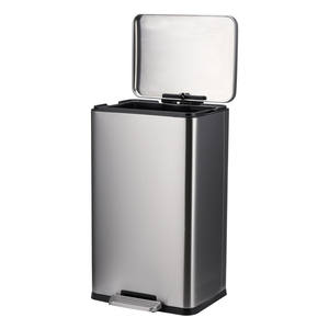 Cubo de basura de metal de <span class=keywords><strong>acero</strong></span> <span class=keywords><strong>inoxidable</strong></span> para hotel público de centro comercial de 13 galones - Product Image 2