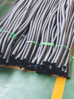 Tube d'isolation en mousse de caoutchouc EPDM à cellules fermées, résistant à la chaleur, pour tuyaux, avec service de découpe, longueur personnalisable, noir
