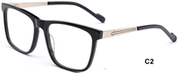 Nouvelles montures de lunettes de vue en acétate de luxe au design classique et tendance, forme carrée, pour lunettes de lecture unisexe