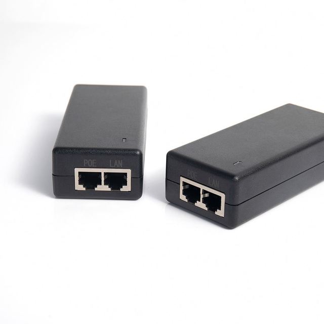 Passive 24V 48V 56V POE Injector Power-Over-ethernet Power Supply 30w Ac Dc Power Adapter for CCTV / Security / POE IP Cameras