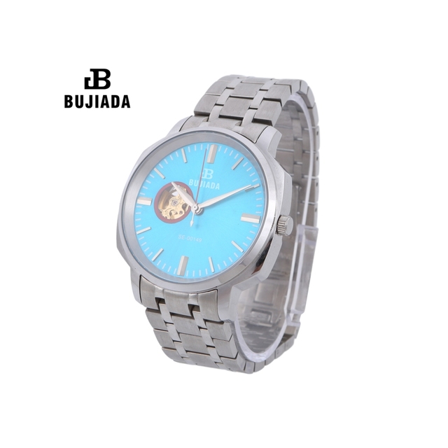 Luxury Men's Business Fashion Haiou Automatic Mechanical Watch Pointer 50 Bar Water Resistant Flat Sapphire Glass 316 Stainless
