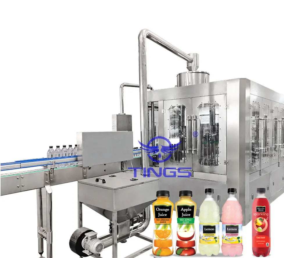 Ligne de production de machine de remplissage à chaud de niveau supérieur 4000 BPH de prix d'usine pour le jus de boisson
