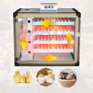 Incubateur d'œufs de volaille numérique entièrement automatique industriel électrique pour 80 œufs frais de poule de table de Turquie - Product Image 1