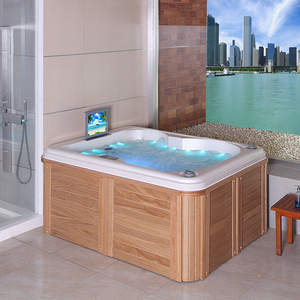 Jacuzzi <span class=keywords><strong>Hidromasaje</strong></span> Económico para Exteriores, Spa para Baño, Jacuzzi Interior para 2 Personas con 2 Reposabrazos - Product Image 5