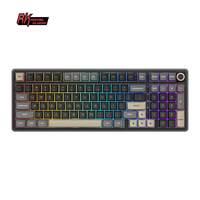 Royal Kludge RK R98Pro Phantom 98 Tecla RGB con cable con perilla Teclado mecánico