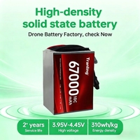 Batterie de vol pour drone avec BMS et équilibreur de batterie 67000 mAh 6S 24S, batterie à semi-conducteurs pour quadricoptère, hexacoptère, octocoptère, drone