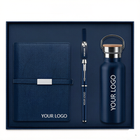 Coffret Cadeau d'Entreprise Tendance 4-en-1 2026 - Gobelet Isotherme Personnalisé, Carnet, Clé USB et Stylo pour Bureau d'Entreprise