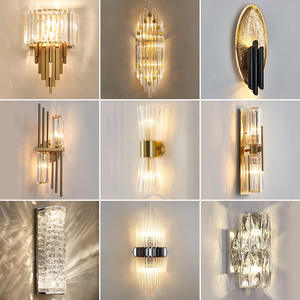 โคมไฟคริสตัลติดผนังสไตล์โมเดิร์นสำหรับตกแต่งห้องนอนห้องนั่งเล่น - Product Image 5