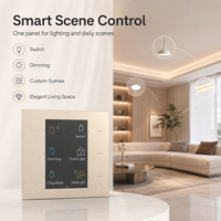 Panneau tactile intelligent KNX pour toute la maison, capteur de proximité, capteur de température et d'humidité, contrôle de scène IA multi-appareils pour la maison