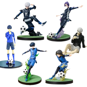 10 estilos BLUE LOCK Anime figura Isagi Yoichi Bachira Meguru <span class=keywords><strong>Nagi</strong></span> <span class=keywords><strong>Seishiro</strong></span> Mikage Reo fútbol Figural PVC modelo de juguete 13cm - Product Image 1