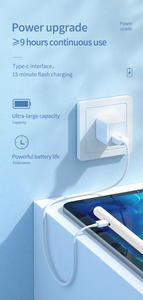 Stylet capacitif actif WENKU WKZP027A avec clics haut/bas, attraction magnétique, rejet <span class=keywords><strong>de</strong></span> la paume pour écran tactile iPad/tablette - Product Image 4