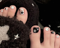 Nouvelles pointes d'ongles françaises, faux ongles d'orteils artificiels, couleur nude, faux ongles d'orteils, pédicure, ABS, couverture complète, pré-conçues, ongles d'orteils flash