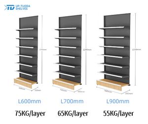 Modern premium metalen lichtgewicht supermarkt schap voor zwangerschaps- en babyproducten, ecologisch duurzaam opbergrek - Product Image 5