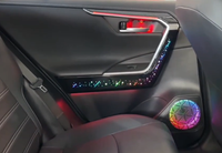 Kit d'éclairage ambiant LED Cardoo Symphony pour Toyota RAV4 2019-2024, éclairage d'ambiance pour le tableau de bord, les panneaux de porte et l'intérieur du véhicule