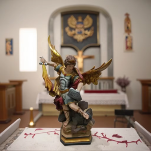 Nouveau Design S. Michele archange Statue Art chrétien décor à la maison Souvenir religieux résine catholique produits religieux noël - Product Image 2