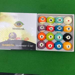 Juego <span class=keywords><strong>de</strong></span> <span class=keywords><strong>billar</strong></span> y <span class=keywords><strong>billar</strong></span> chino <span class=keywords><strong>de</strong></span> ocho <span class=keywords><strong>bolas</strong></span> <span class=keywords><strong>de</strong></span> alta visibilidad Resina negra duradera para jugadores <span class=keywords><strong>de</strong></span> todos los niveles, para torneos <span class=keywords><strong>de</strong></span> entrenamiento - Product Image 3