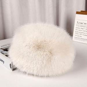Wholesale Fashion Stylish Design 3D Embroidery Faux Fur Fluffy Unisex <b>Bucket</b> Hats Daily Travel Fishing Four Seasons - Product Image 6