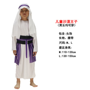 เครื่องแต่งกายฮาโลวีนสำหรับเด็กกษัตริย์อาหรับซาอุดิอาระเบียเครื่องแต่งกายเจ้าหญิงชาวกรีกอลาดิน - Product Image 3