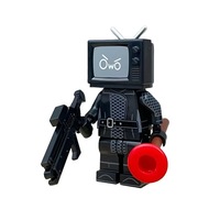 12-teiliges Set Skibidi Toilet Man Figuren Anime Bausteine Spielzeug TvMan Titan Cameraman Speakerman Bausteine Spielzeug für Geburtstagsgeschenk