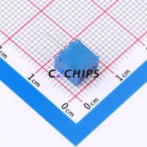 Resistencia Ajustable/Potenciómetro 3362S-100-LF, Componente de Orificio Pasante (THT)-3P, Resistencia de 7x6.8mm, 10 Ohmios, 10%, 500mW, 250ppm ℃ - Product Image 2