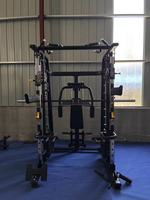 Machine Smith multifonctionnelle réglable pour la salle de sport à domicile Support de puissance pour l'exercice Presse à jambes Cross-Cable Commercial Gym Machine