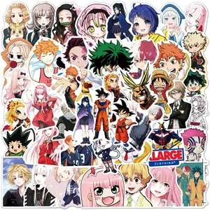 Promotion 50 pièces en gros japon dessin animé Anime autocollant pour la maison planche à roulettes bagages ordinateur portable décoratif vinyle impression personnalisée - Product Image 1