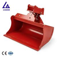 Godet d'excavatrice inclinable de 1200 mm, godet hydraulique inclinable pour nivellement et creusement, homologué CE ISO, capacité personnalisée