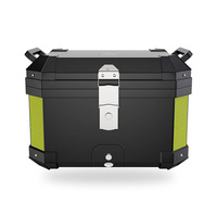 Top case étanche pour moto et scooter, valise rigide avec serrure en acier inoxydable et plaque de base
