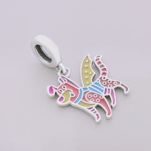 Ajuste Original Pan Charm Bracelet 925 Sterling Silver Mexico Alebrije Standing Dog Pendant Bead para hacer joyería fina para mujeres - Product Image 4