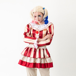 Disfraz de Payaso Harley Quinn para Mujer, Disfraz para Fiesta de Halloween, Actuación de Magia, Disfraz para Disfrazarse - Product Image 2
