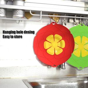 Couvre-aliments en silicone compatible lave-vaisselle et micro-ondes avec anti-débordement, couvercle de cuisine polyvalent pour la maison - Product Image 3