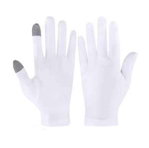 Venta al por mayor blanco lavable guantes de algodón estirables para niños manos secas eczema hidratante cosmético Skin Spa - Product Image 2