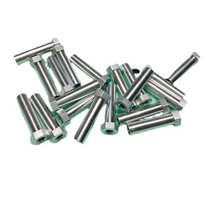 Pièces usinées CNC, tiges métalliques à tête hexagonale pour applications industrielles, diamètre max. 1 mm, tolérances personnalisables - Product Image 1