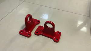 Ganchos de remolque de coche, gancho de remolque receptor de enganche de parachoques trasero rojo/negro para Land Rover <span class=keywords><strong>Defender</strong></span> - Product Image 3
