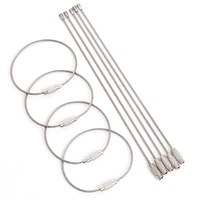Cordon en acier argenté rotatif à visser sur mesure, pas cher, pour porte-clés, 150 mm