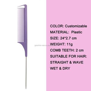<span class=keywords><strong>Pettine</strong></span> Antistatico in Plastica con Denti in <span class=keywords><strong>Fibra</strong></span> <span class=keywords><strong>di</strong></span> <span class=keywords><strong>Carbonio</strong></span>, <span class=keywords><strong>Pettine</strong></span> a Coda <span class=keywords><strong>di</strong></span> Topo per Barbiere, Vendita all'Ingrosso - Product Image 4