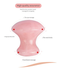 Offre Spéciale Gua Sha en forme de champignon 100% pierre de Jade naturelle Quartz <span class=keywords><strong>Rose</strong></span> Gua Sha grattage pour Anti-âge - Product Image 3
