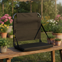 Chaise pliante légère et portable pour le camping, la pêche, la plage, le stade, imperméable, anti-salissure, avec structure en fer