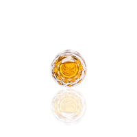 Bouteille en verre de parfum d'air de voiture Vente en gros Luxe Vide Premium 8ml Diffuseur d'huile rond transparent Bouteille en verre de désodorisant de voiture suspendue