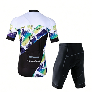 Wholesale High Visibility Kit <b>Cycling</b> Jersey and Shock <b>Pad</b> <b>Shorts</b> for Leisure Pavement Riding Matching Clothes - Product Image 1