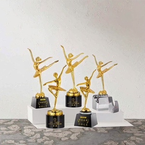 Custom Eco-Friendly Resin K9 Crystal Gold School College Ballet Competition Dancelife <b>Trophies</b> <b>Plaque</b> Dance Tradeshow Giveaways - Product Image 3