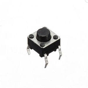 <span class=keywords><strong>Micro</strong></span>-interrupteur tactile momentané <span class=keywords><strong>6x6x5</strong></span> mm de haute qualité SPST pour appareils électroménagers IP55 250V 0.05A <span class=keywords><strong>Micro</strong></span>/Mini PCB - Product Image 1