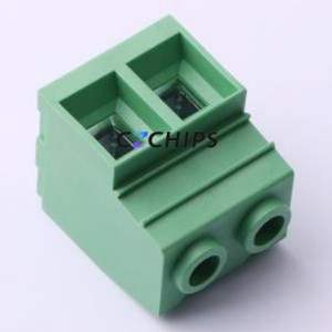 DB137-15.0-2P-GN-P Screw Terminal Block P=15mm Connector ( Construction: 1x2P )( Pitch: 15mm )( Color: Green ) - Product Image 1