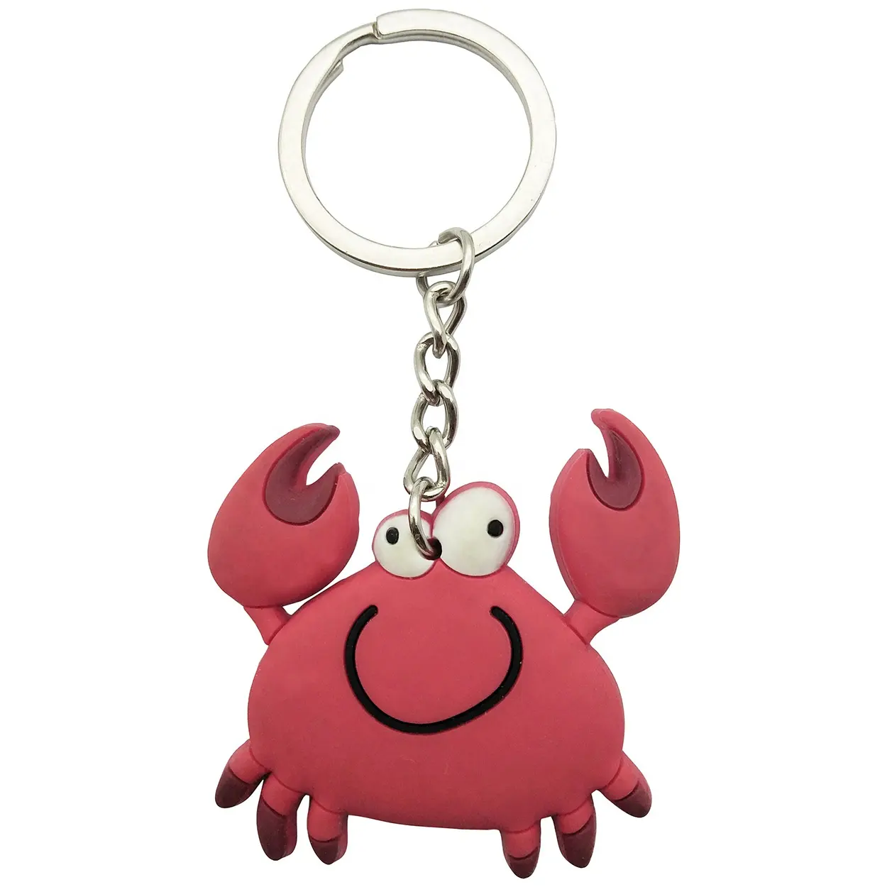 Women's Hairy Crab Key Chain Bag Pendant PU Animal Car Keyring Fashion Jewelry 