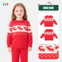 Puresun Livraison Rapide Pulls en Tricot Jacquard à Col Rond Personnalisés pour Filles, Motif Renne, Vente en Gros, Chauds pour l'Hiver, Boutique