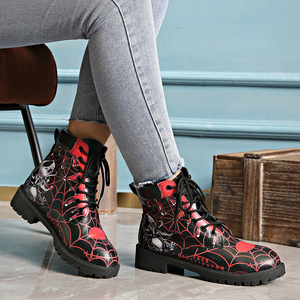 Botas de Tobillo de Tacón Bajo para Mujer, Transpirables, de Invierno, Nueva Colección de Otoño, Talla Grande, con Cierre, Botas de Moda - Product Image 6