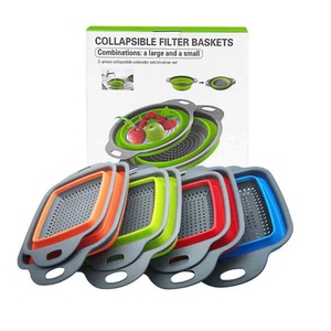 Kitchen Strainer Bowl for Silicone Colanders & Food Strainers Foldable Filter Colander Kitchen Collapsible Colanders - Product Image 6