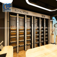Usine vitrine étagères de vente au détail parfum magasin support modèles luminaire parfum présentoir armoire de parfum nervuré